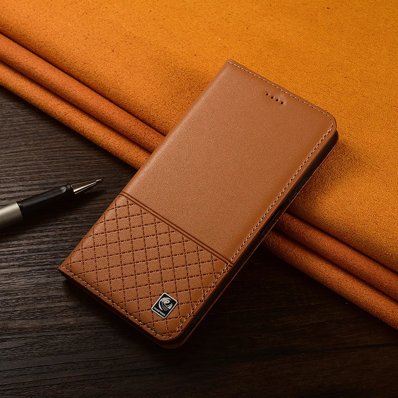 Genuine Leather Case Book For Apple iPhone 17 AIR 16 E 15 14 13 Plus Pro Max Mini Pro Max Plus Flip Wallet Phone Cover