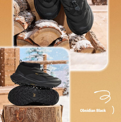 Men Winter Boots High-Top Thermal Ankle Support  Fleece Lined Ice Grip Abrasion-Resistant Sneakers Male 672542215A