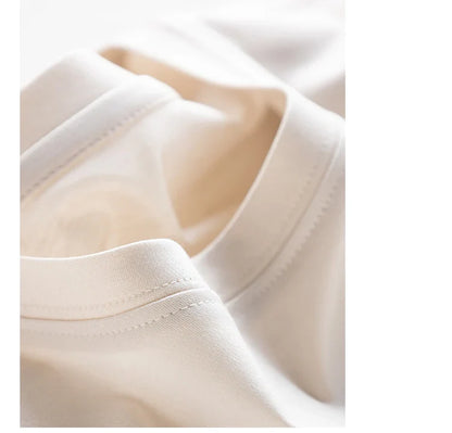 6% Real Silk Cotton Modal Women's T-shirt 2026 Summer Tees Short Sleeve Solid Tee Shirts V-neck Casual Woman Basic T shirt Tops