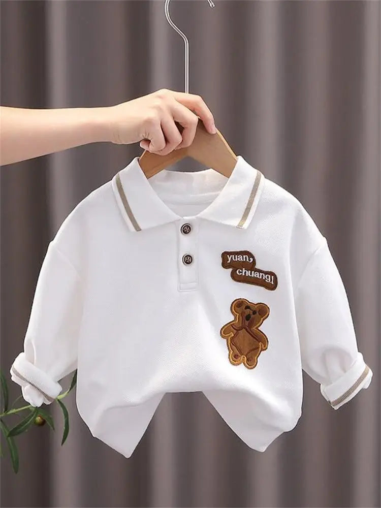 New Autumn Brand Kids Boys T-shirts Kids Spring Clothes Child T-shirt Clothing Costume Long Sleeve Tops Tee 1 2 3 4 5 Years