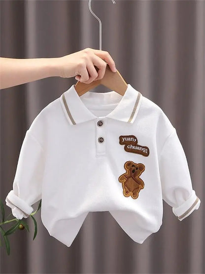 New Autumn Brand Kids Boys T-shirts Kids Spring Clothes Child T-shirt Clothing Costume Long Sleeve Tops Tee 1 2 3 4 5 Years