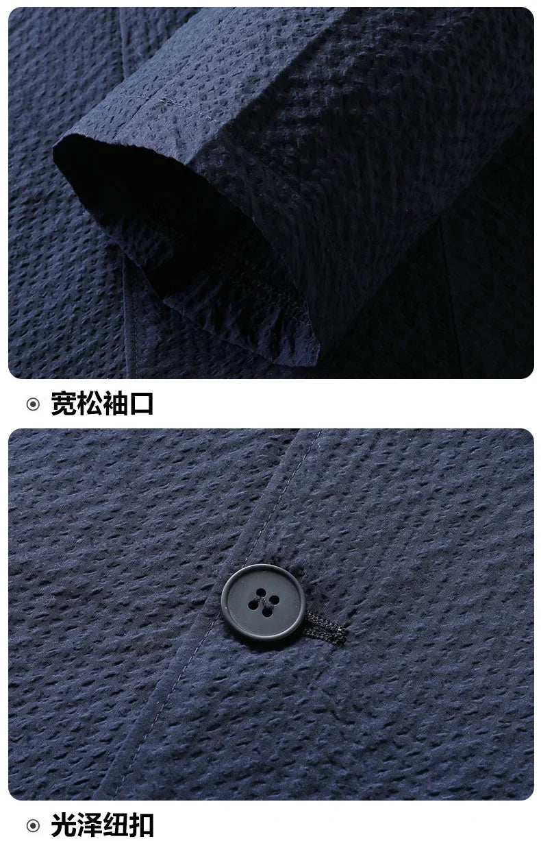 Summer new style suit jacket - Men's fashionable lightweight breathable quick-drying coat with sun protection fabric