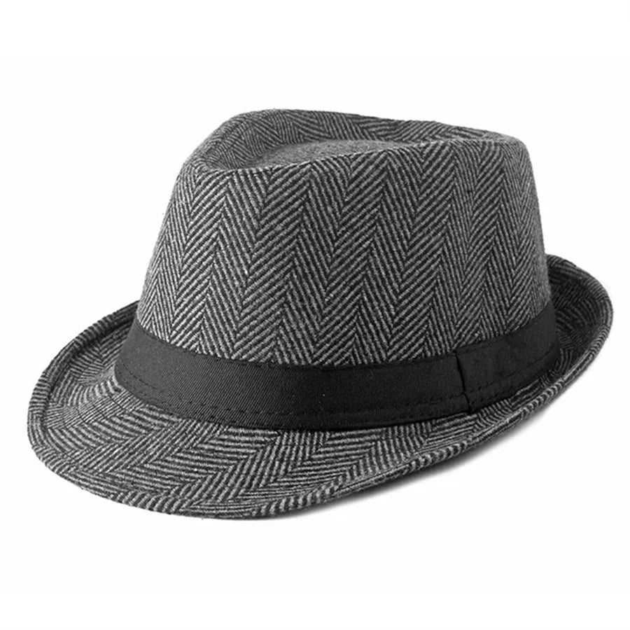 Spring Summer Wool Wedding Hat for Mid-Aged Men Couple Fashion Autumn Winter Party Plaid Luxury Design Jazz Hat Fedora Hat Women