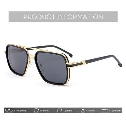 Pilot Polarized Prescription Sunglasses Custom UV400 Metal Myopia Optical Men's Progressive Glasses Fishing and Driving