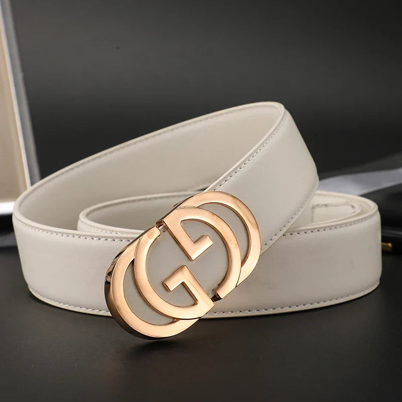 High Quality Luxury Brand Designer Casual pants Belts Male Buckle Men belts Genuine Leather Belt Strap for Jeans