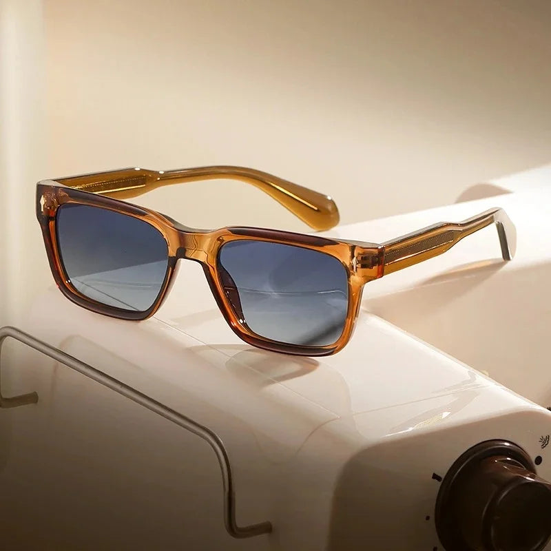 New Retro Square Polarized Men and Women Sunglasses Fashion Trend Big Size Driving Travel UV Protective Glasses