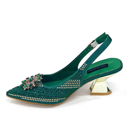 Elegant Women's Shoes and Bag Sets Wedding Party Bags and Shoes Comfortable Mid Heel Shoes Commuting Shoes for Women