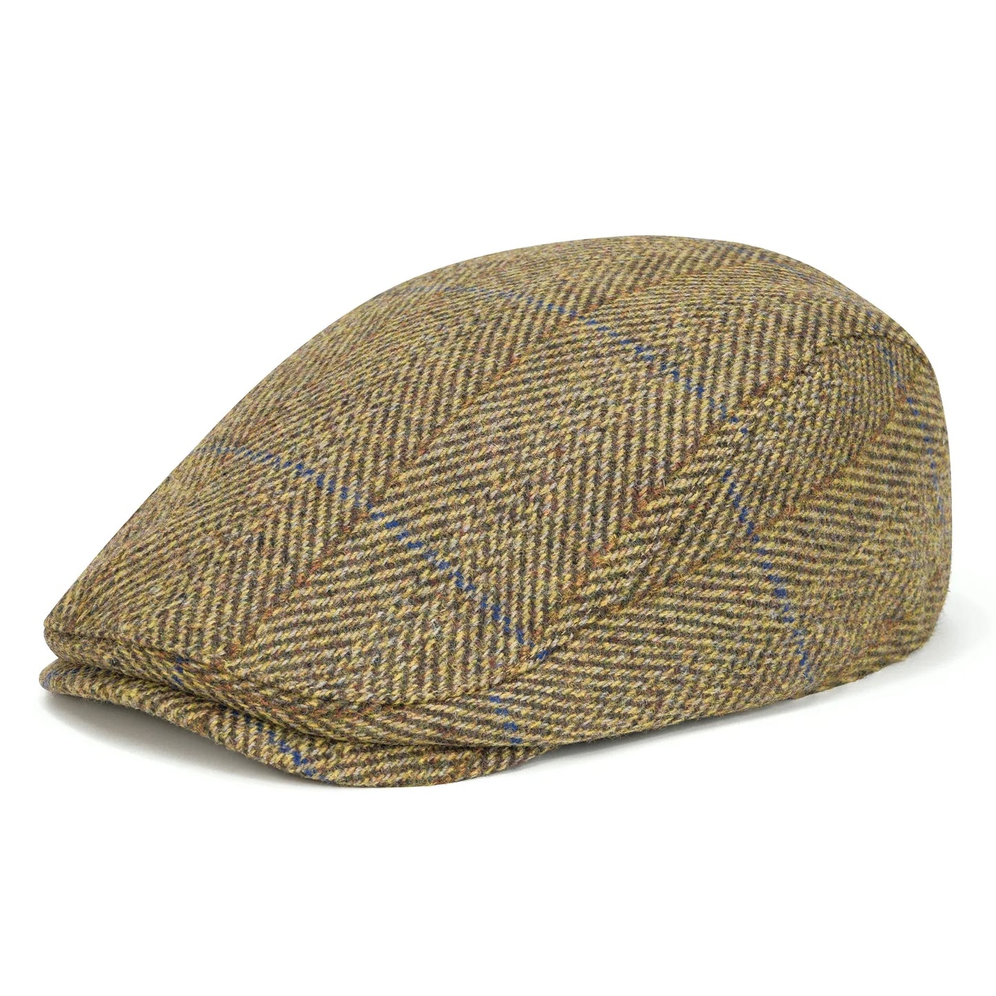 Men's Herringbone Flat Ivy Newsboy Hat Wool Blend Gatsby Cabbie Cap Winter Outdoor Hunting Cap