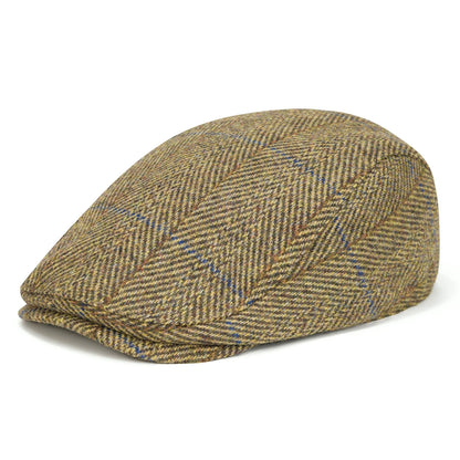 Men's Herringbone Flat Ivy Newsboy Hat Wool Blend Gatsby Cabbie Cap Winter Outdoor Hunting Cap