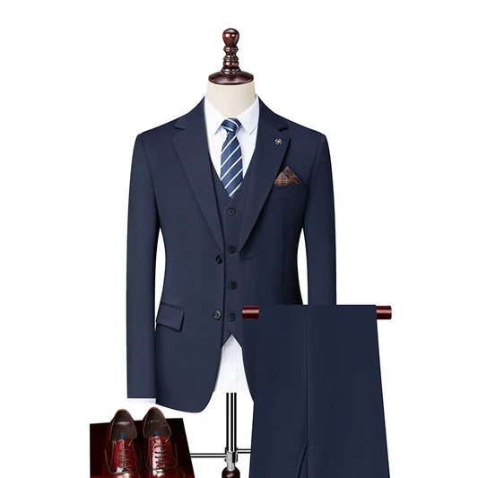 2025 High Quality Fashion Handsome Everything Fashion Business Leisure Has a Single West Two Sets Three Sets