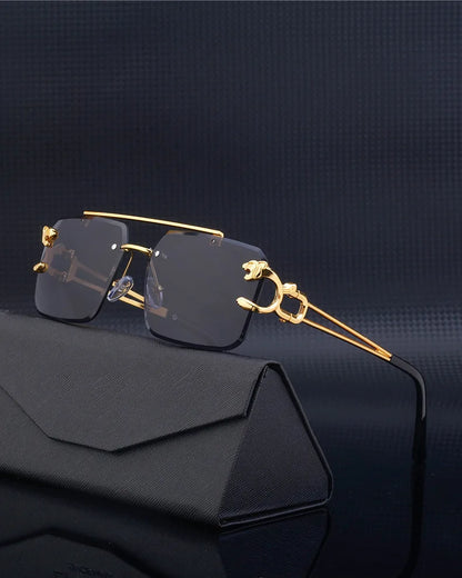 New Retro Rimless Sunglasses For Men Steampunk Sunglasses Women Punk Fashion Glasses Vintage Shades Gafas De Sol Sonnenbrill Sun
