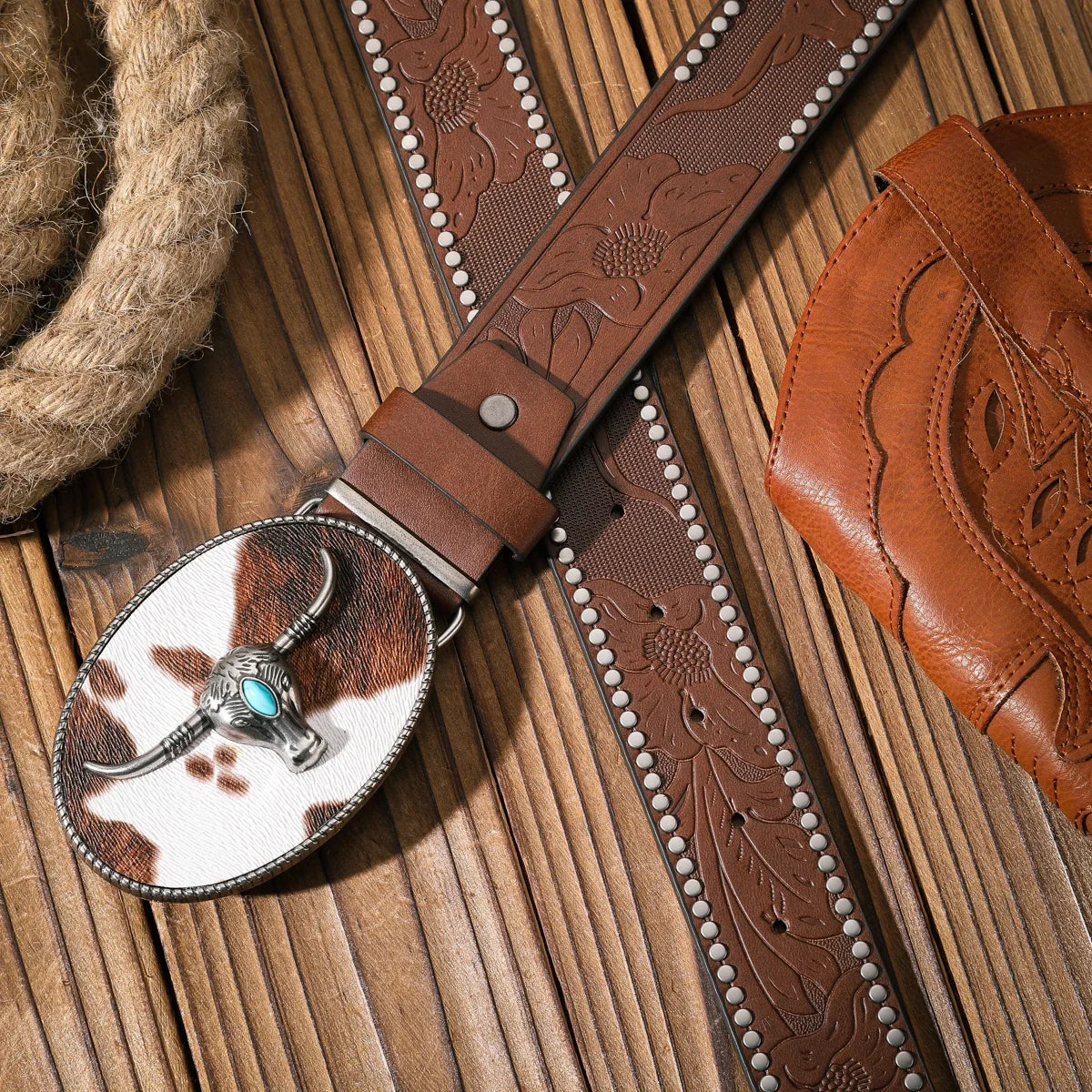 A Casual and Retro Belt, a Waist Accessory for Western-Style Clothing, Metal Buckle, PU Belt, Suitable for Both Men and Women