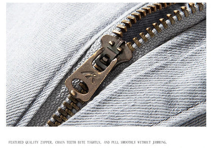 2023 y2k streetwear Spring Summer  Youthful Vitality Men's Fit Straight Thin Denim Jeans Lightweight Cotton Stretch Trousers