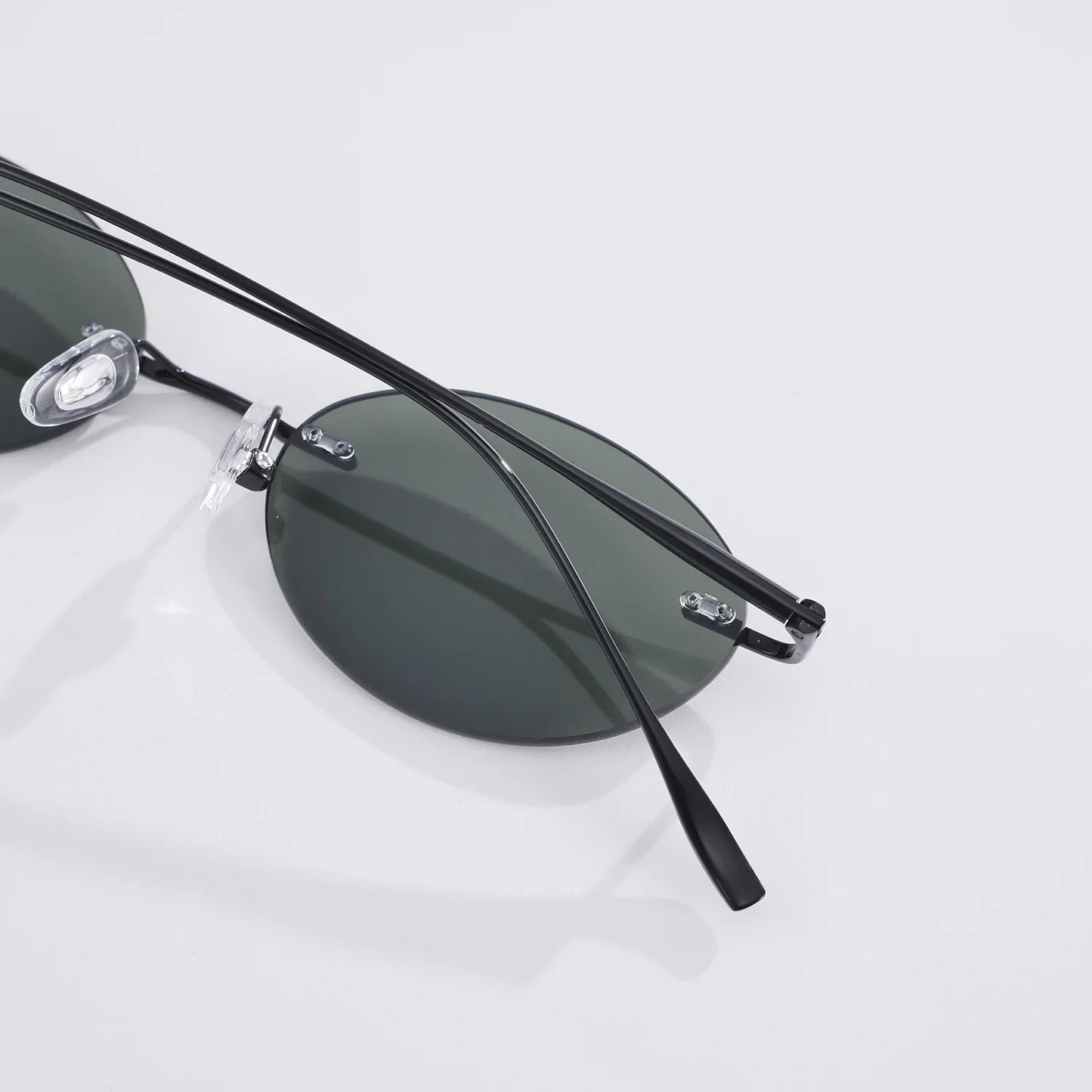 Fashion Frameless Women Polarized Sunglasses Travel Photography Sunglass Pure Titanium Frame Men Punk Sun Glasses Shades UV400