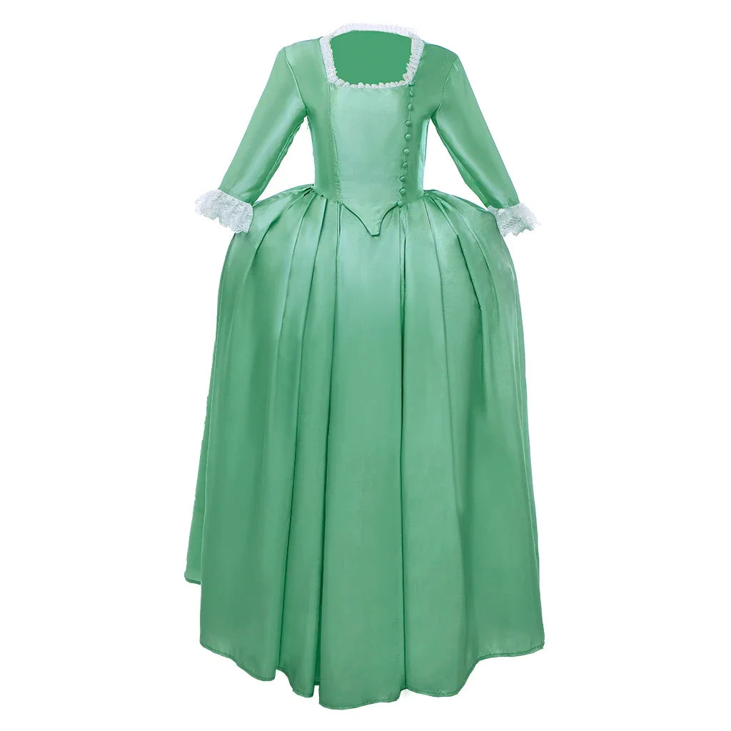 Musical Hamilton Peggy Elizabeth Angelica Cosplay Costume The Schuyler Sisters Colonial Ball Gown Dress for Women Girls Kids