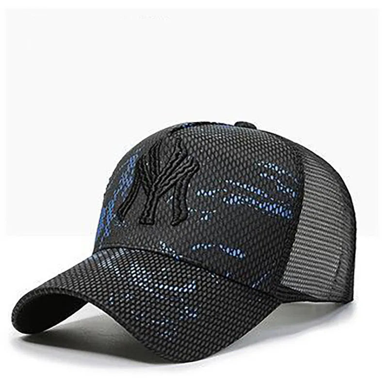 New Summer Hat Men's Letter Embroidery Versatile Couple Sunscreen Sunshade Baseball Cap Sports Tennis Hat Travel Cap Men