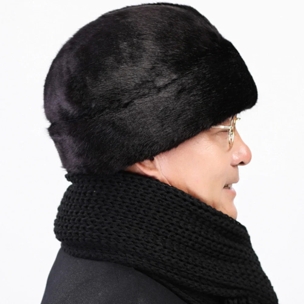 Thick Warm Winter Hats for Men Classic Faux Fur Russian Hat Male Snow Ski Earflap Cap Bomber Hat Dad Father Russian Cap