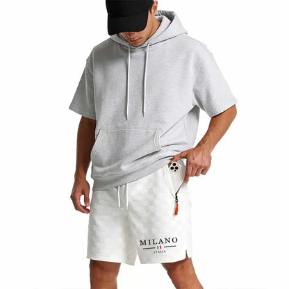 New Summer Men Zipper Pocket Sweatpants Casual Shorts Men's Beach Shorts Basketball Short Trousers Print Label Sportswear Men