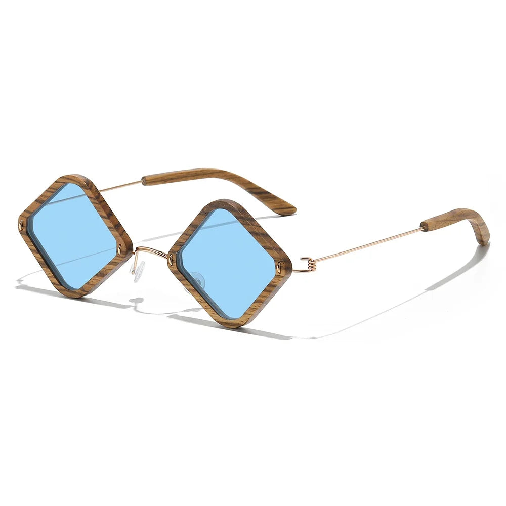 Wooden adult sunglasses, handcrafted Zebra wood polarized glasses, mirror-coated lenses, glasses gift box 2106