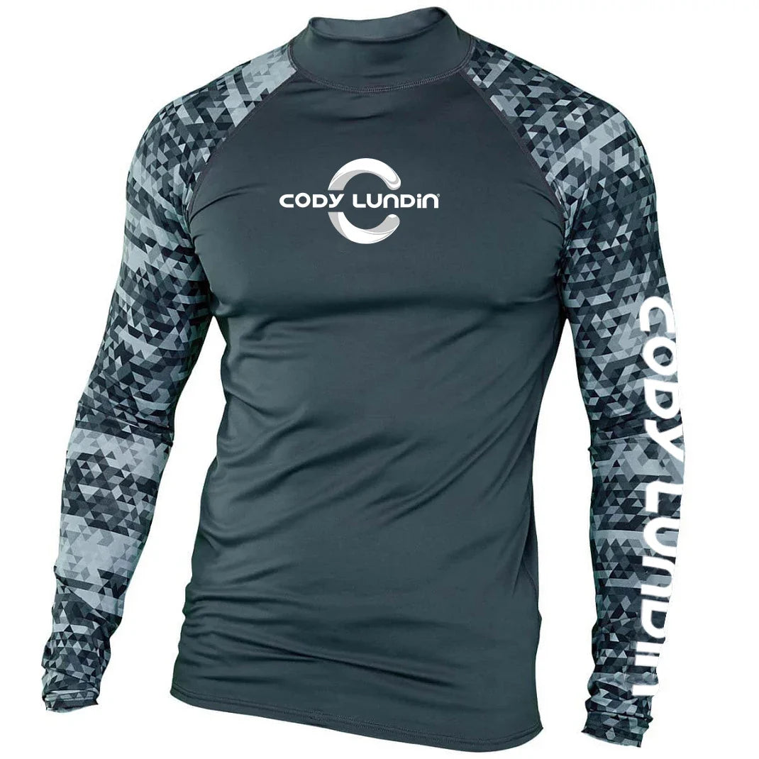 Men's Sports T -shirt Quickly Drying Bodybuilding Fitness Tight Rashguard UV Protection Swimsuit Swimming Shirt Surfing Rash