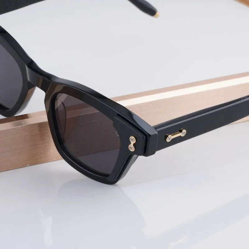 AKS-104 Custom-made Acetate Sunglasses Square Men Women UV400 High Quality Classical Designer Prescription Eyeglasses with Case