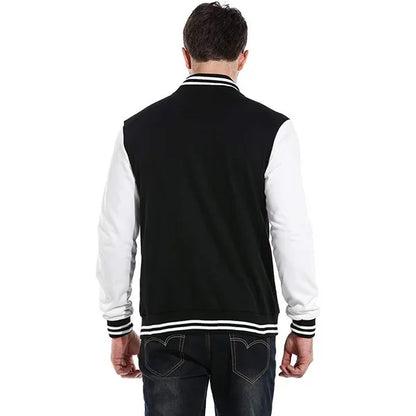 New Supernatural Print Baseball Jacket Women Men Casual Loose Jacket Autumn Winter Sweatshirt Long Sleeve Jersey Tops