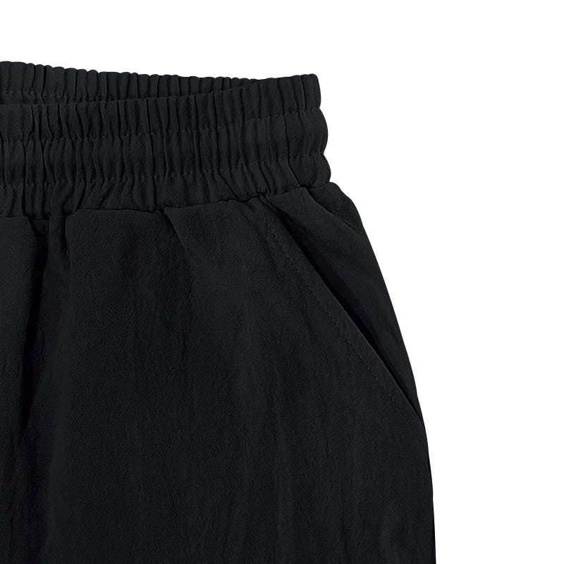 Casual Shorts Men Pants Men Sweatpants Joggers Fitness Clothing Multi-Pocket Work Shorts Relaxed-Fit Linen Pantaloncini Uomo