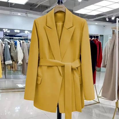 Spring Autumn Women's Blazer Coat 2026 Korean Version Fashion Ladies Outerwear Long Sleeve Comfortable Female Slim Suit Jacket