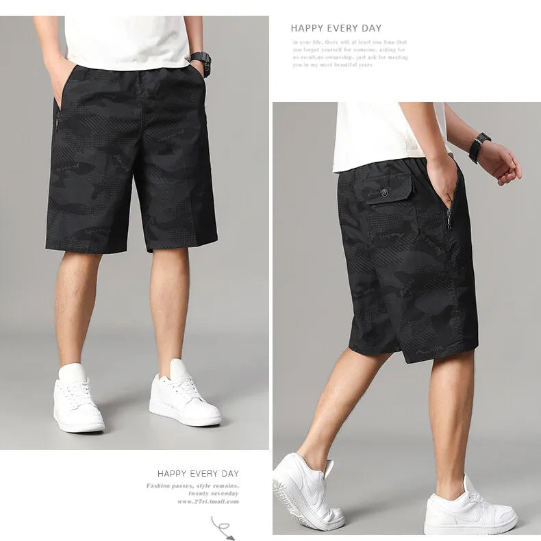 Mens Light Weight Sweat Shorts Oversized Casual Cotton Cargo Shorts Elastic Waist Drawstring Lounge Athletic Short with Pockets