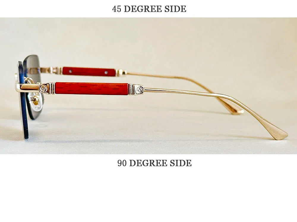 Vintage Square Sunglasses For Men Rimless Sunglasses Women Trendy Retro Fashion Glasses Gafas De Sol Hombre Lunette Soleil Femme