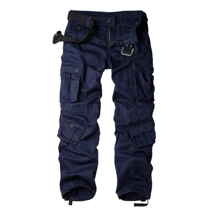 Multi-Pocket Work Pants Men Midweight Field Training Trousers Autumn 1/2Pcs Casual Cargo Pants Outdoor Tactical Hiking Trousers