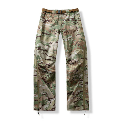 Waterproof Hardshell Tactical Pant Men Full Zip Multicam Camouflage Outdoor Trousers Outdoor Thin Mountain Climbing Hiking Pants