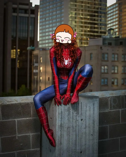 Woman Spider PS4 Game Superhero Cosplay Costume Halloween Bodysuit Zentai Suit Adult Party Jumpsuit