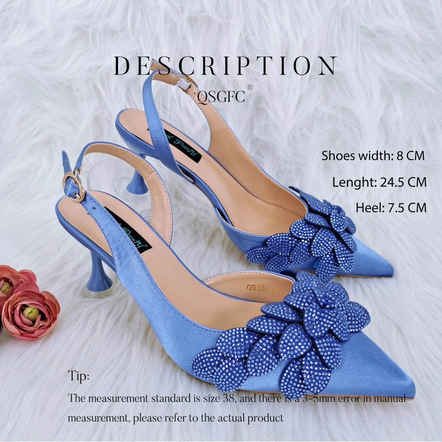 Nigerian Banquet Shoes and Bags African Fashion Peach Ladies Matching Shoes and Bags Pointed Toe High Heels Wedding Party