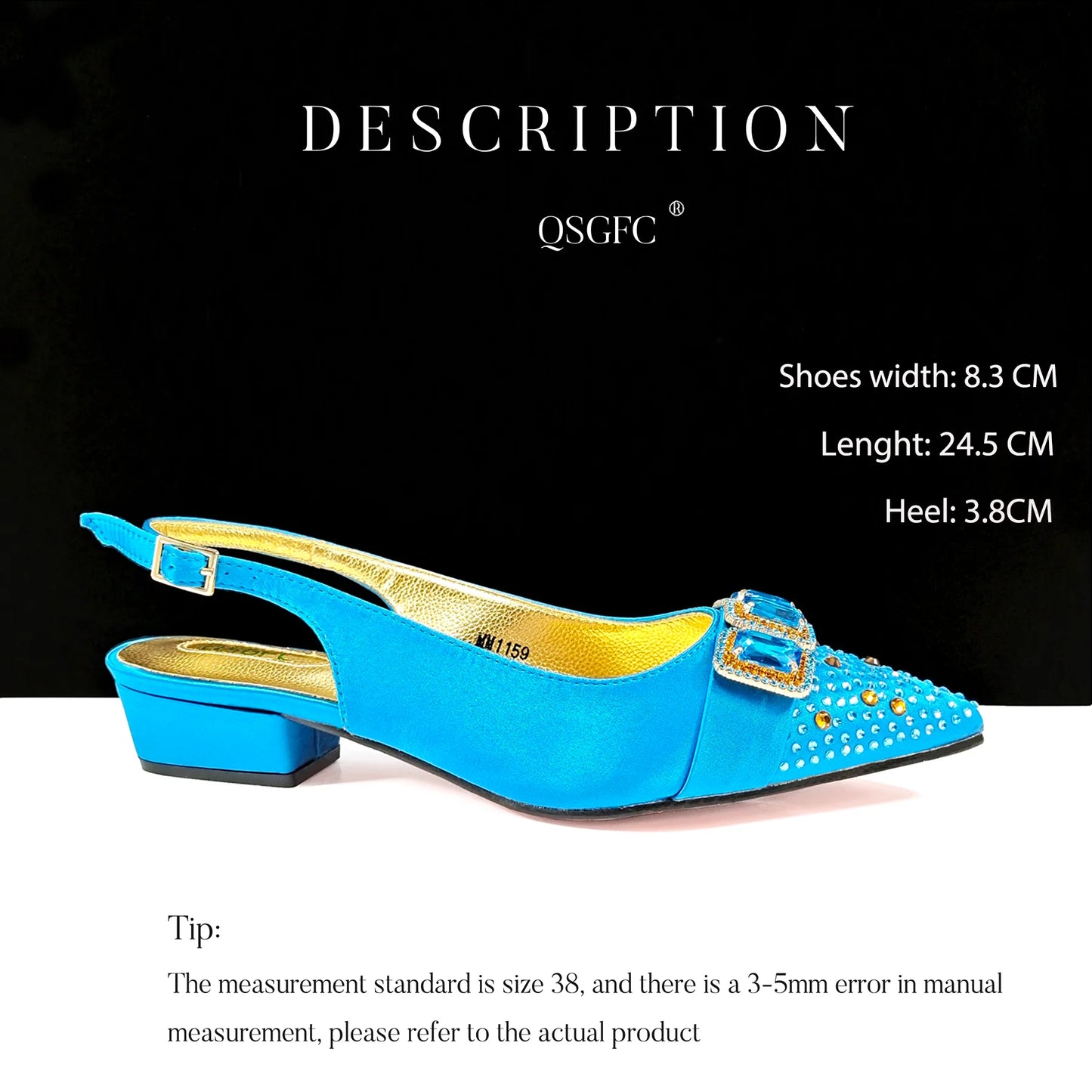Mature Ladies Style Peep-Toe Heels & Rectangular Bag Set Nigerian Party Shoes and Bag –Comfortable Women's Shoes