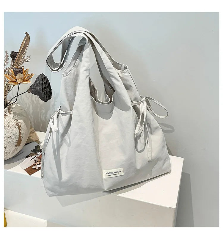 New Fashion Simple Shoulder Bag Women Large Capacity Comfortable Versatile Texture Tote Bag Simple Casual Storage Handbag