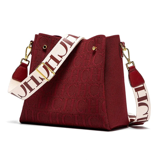 Classic Retro New Solid Color Letter Design Women's Shoulder Bag Fashion Party Multifunctional Occasion Handbag
