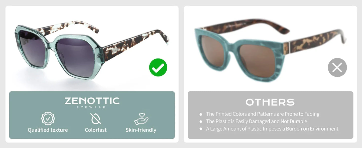 Butterfly Acetate Polarized Sunglasses 2026 New Women Thick Frame UV400 Protection Sun Glasses for Ladies Shopping Gift