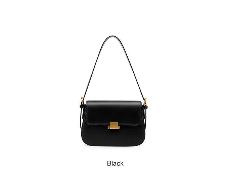 Cowhide Women's Bag 2024 New Genuine Leather Fashion Women Shoulder Bags High Quality Luxury Female Crossbody Bag 2126
