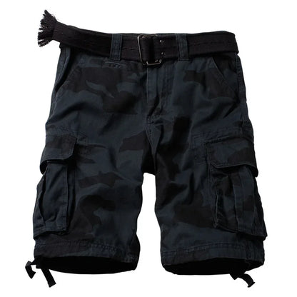 Camouflage Shorts Male Military Clothing Style Army High Quality Mens Cargo Shorts Cotton Multi Pockets Breeches Bermuda Cargo