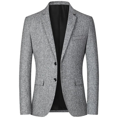 New Summer and Autumn Linen Thin Breathable and Sun-Protective Suit Jacket with Inner Lining, Slimming Middle-Aged Men's Suit