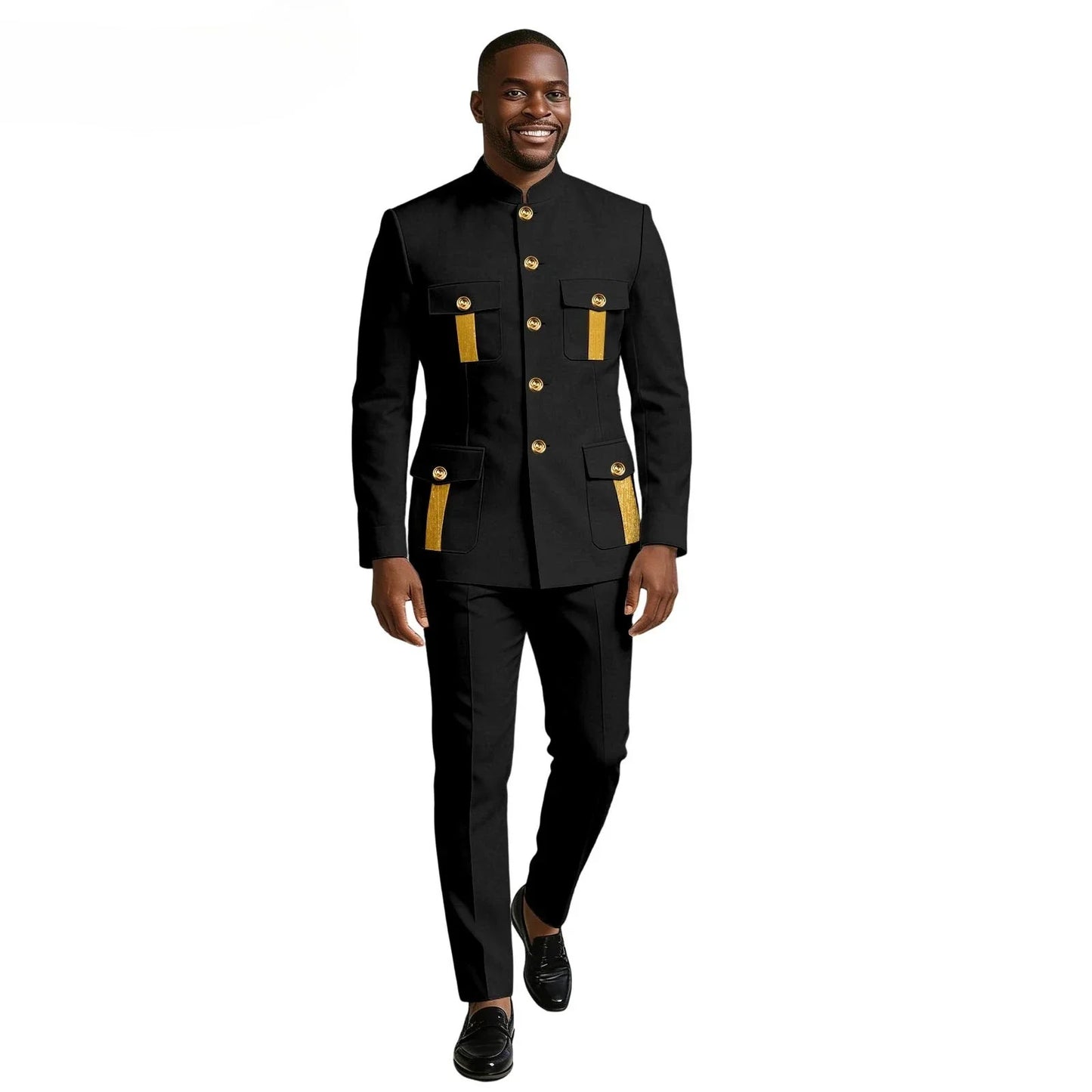 New Men's Suit 2-piece Business Formal Blazer Double-breasted Design Groom Tuxedo for Wedding XS-6XL Outfit