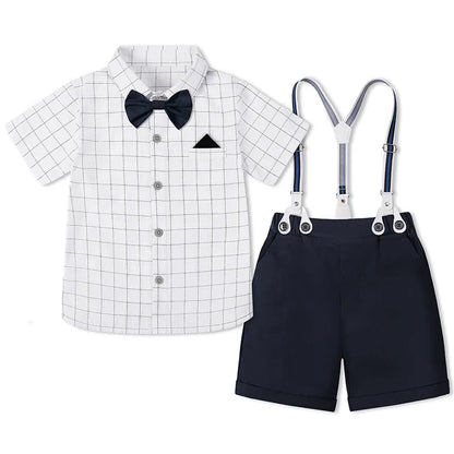 Baby Boy Clothes Toddler Wedding Outfit Kids Formal Birthday Party Suit Set Infant Graduation Piano Performance School Clothes