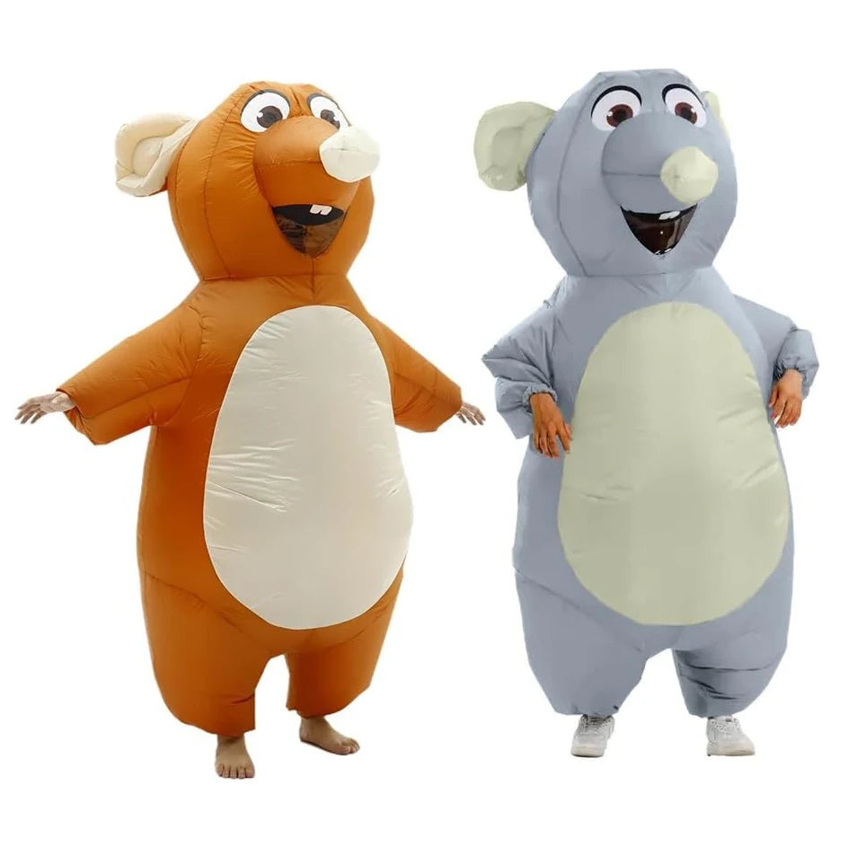 Adult Standing mouse Inflatable Costumes Christmas Anime Cosplay Costume Cute Mouse Mascot Fancy Party Role Play Disfraz