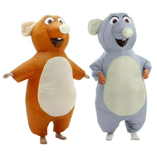 Adult Standing mouse Inflatable Costumes Christmas Anime Cosplay Costume Cute Mouse Mascot Fancy Party Role Play Disfraz