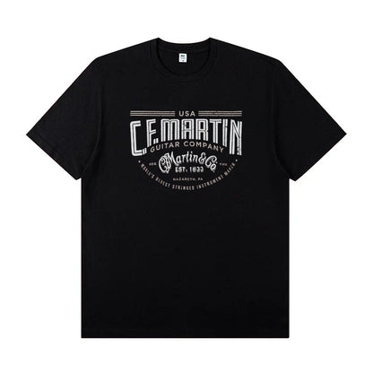 Martin Martin Guitarist Costume Rock Band T-shirt Men's Short Sleeve Instrument Print Cotton T-shirt Summer Clothing Tops Tee