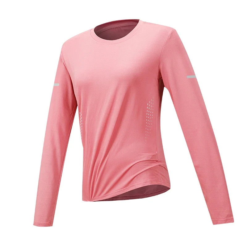 Women's Hiking Quick Drying T-shirts Breathable Camping Running Fishing Soft Elasticity Long Sleeve Tees Summer Autumn