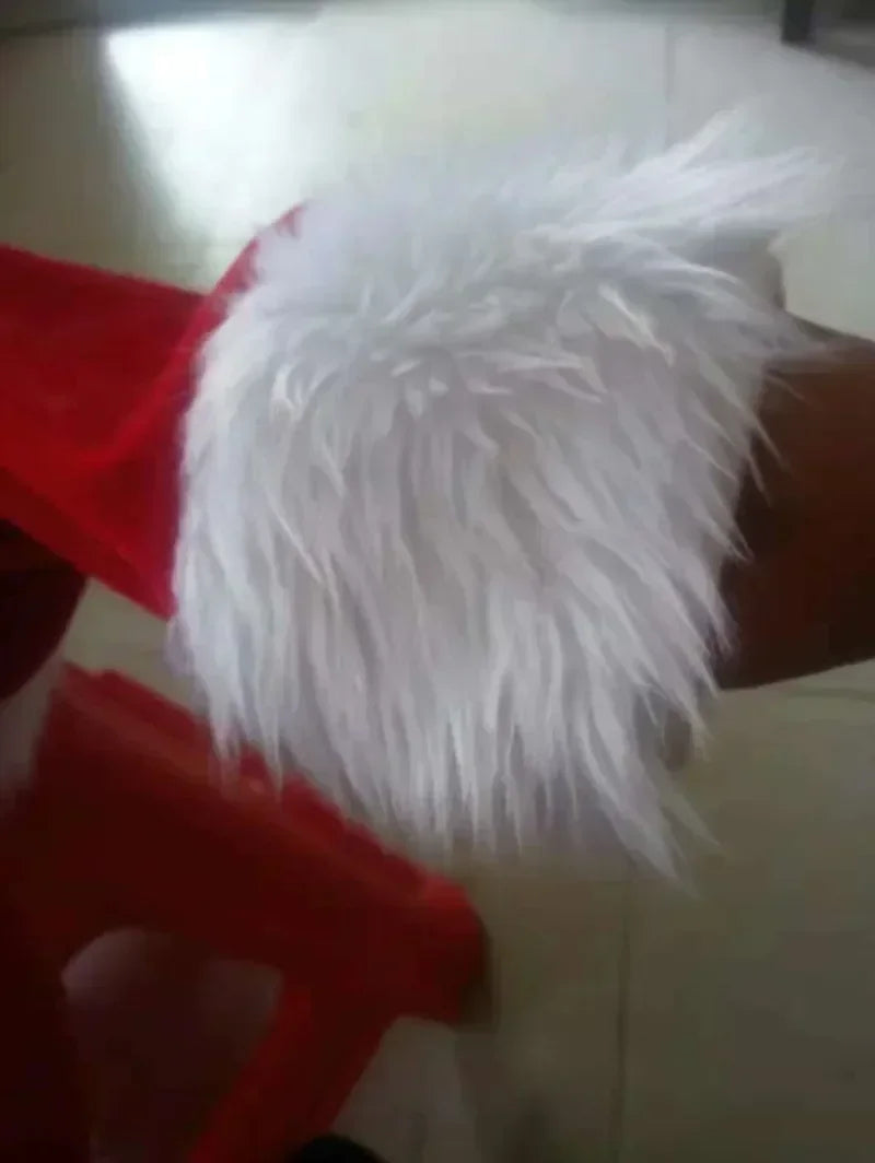 Santa Claus Cosplay Costume Christmas New Year Men Costumes Red Deluxe Classic Adults Xmas Set Carnival Party RolePlay Suits