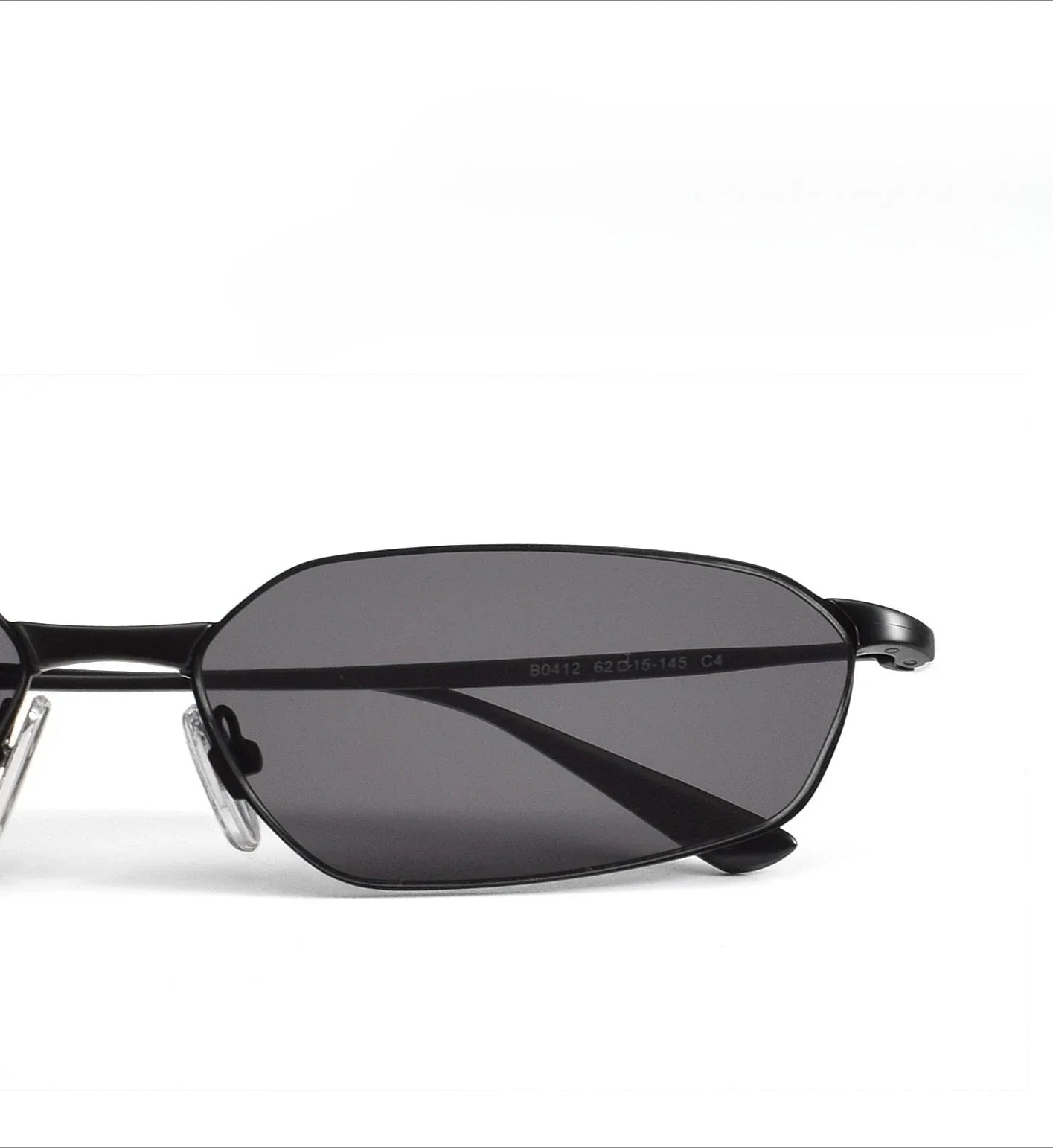 Fashion New Polygon Pure Titanium Outdoors Sun Protection Sunglasses High-quality Ultra Light Frame Support Prescription Lenses