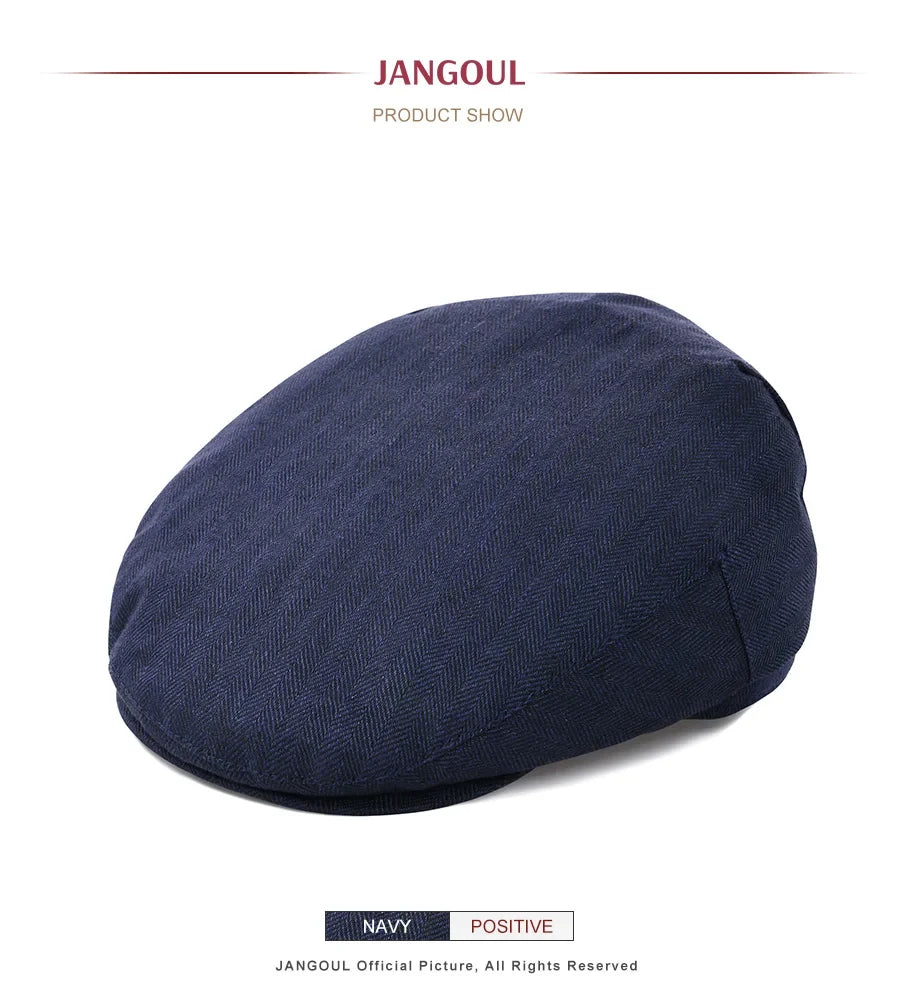 Mens Newsboy Cap Duckbill Hat Casual Beret Flat Ivy Hats Retro Gatsby Driving Cabbie Cap Spring Summer Autumn